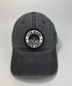 Live More Fear Less Charcoal Hat